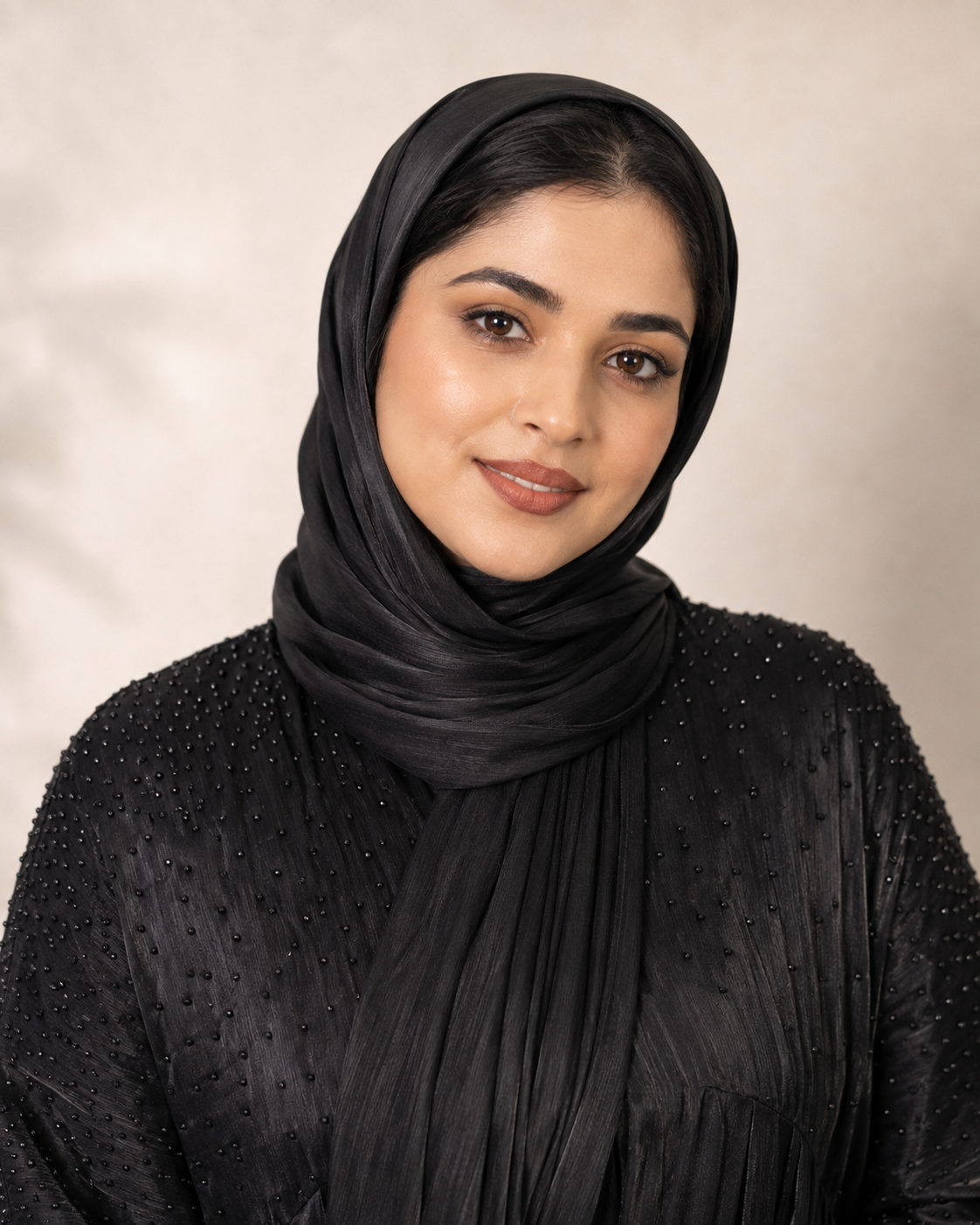 Black Farasha-Style Flowy Abaya Set