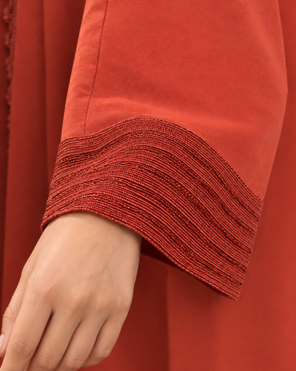 Terracotta Moroccan Kaftan Style Abaya