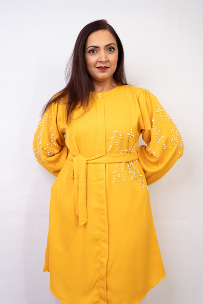 Elegant Yellow Two-Piece Set