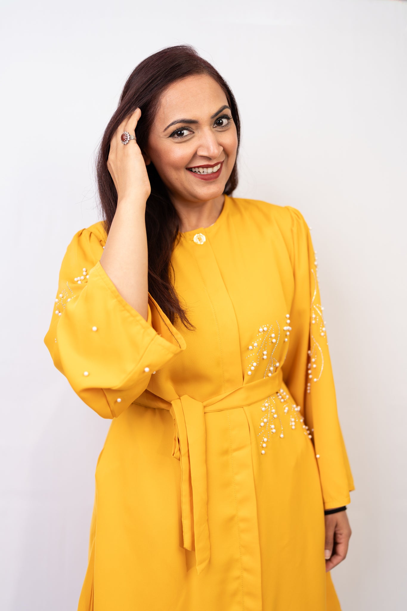 Elegant Yellow Two-Piece Set