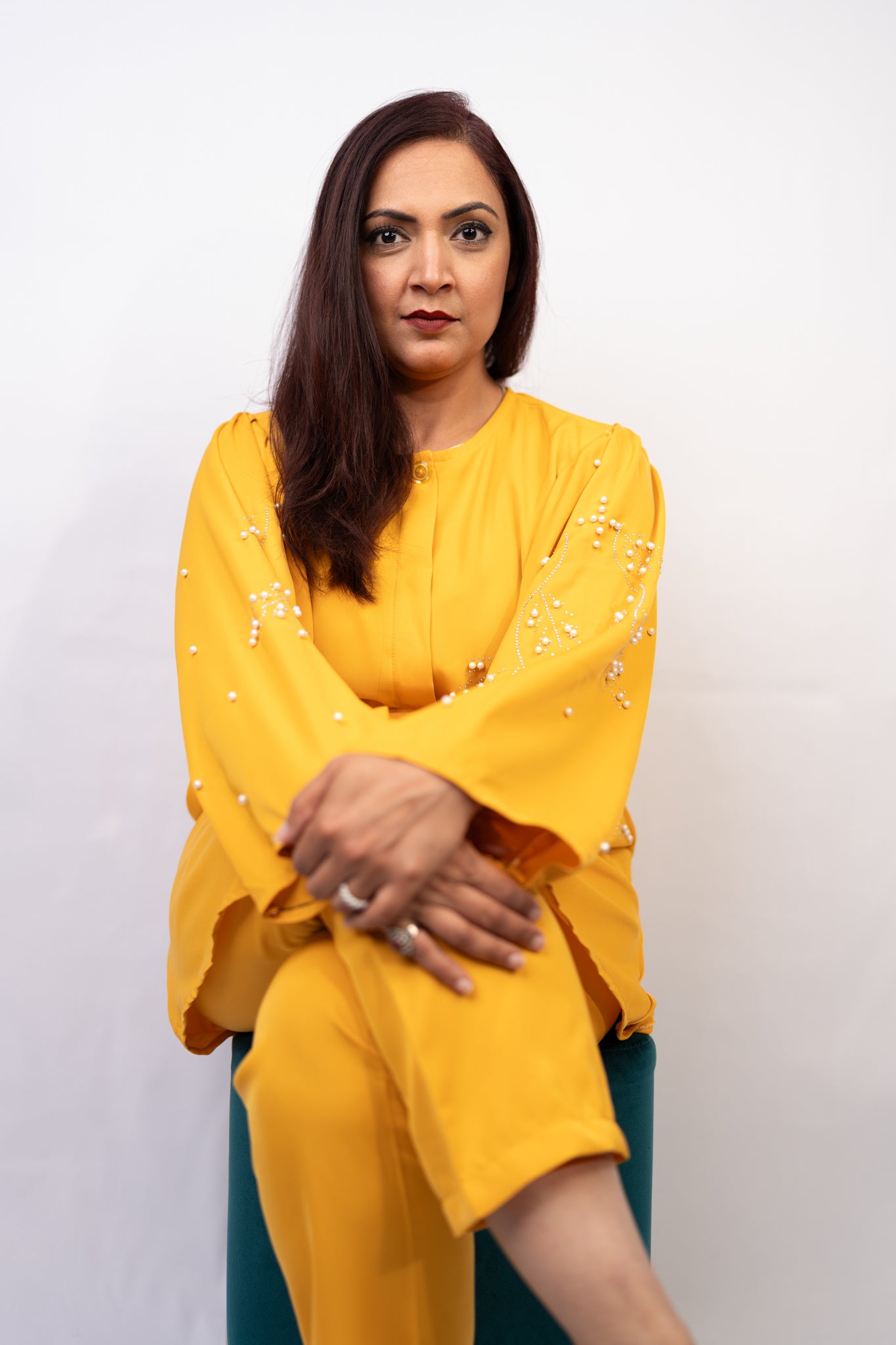 Elegant Yellow Two-Piece Set