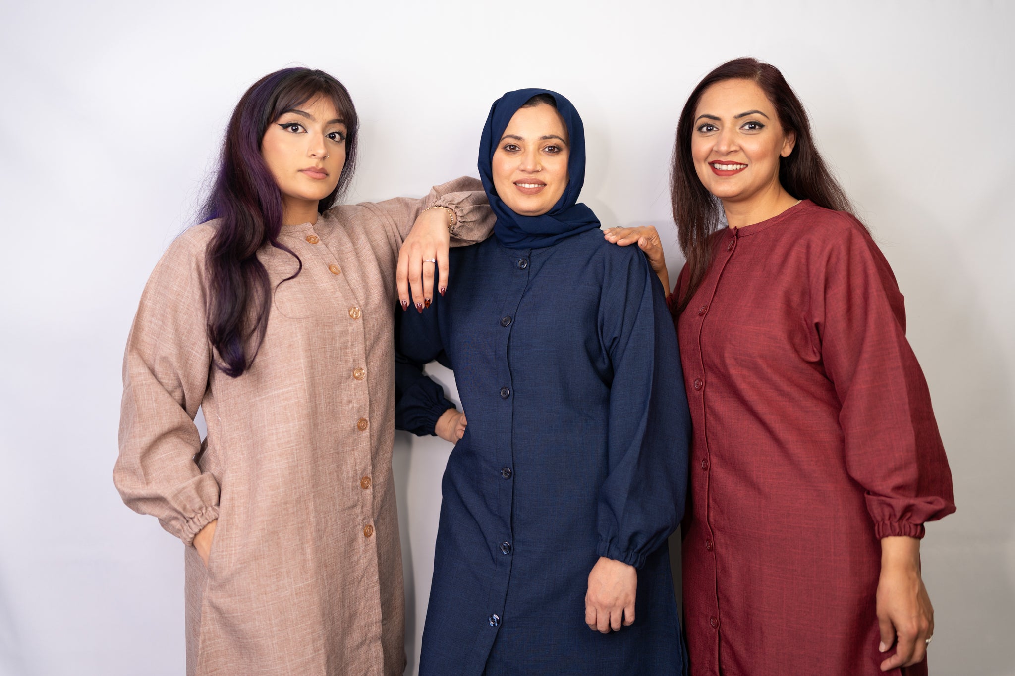 Navy Button Down Two-Piece Set