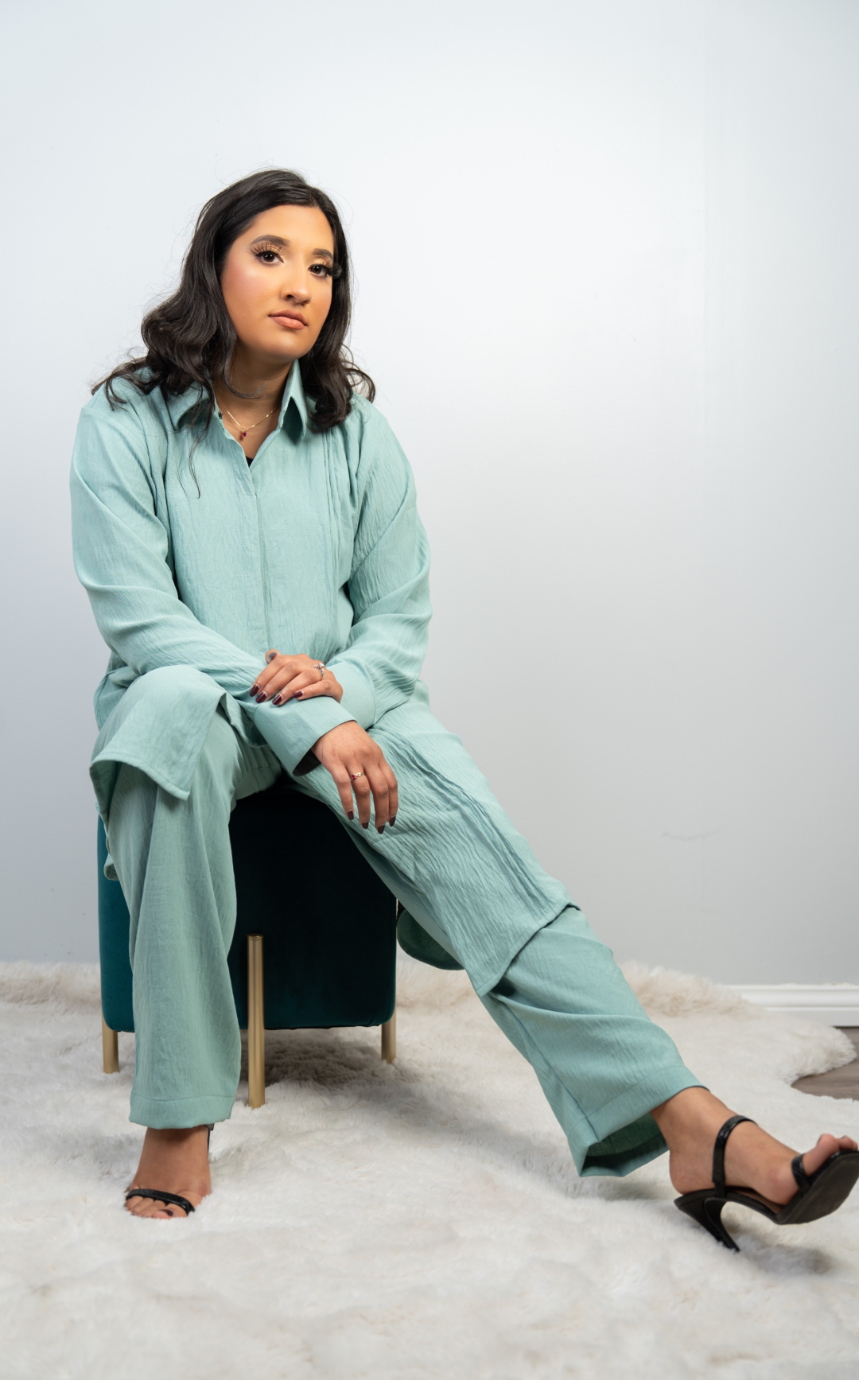 Chic Pastel Blue Co-ords Set