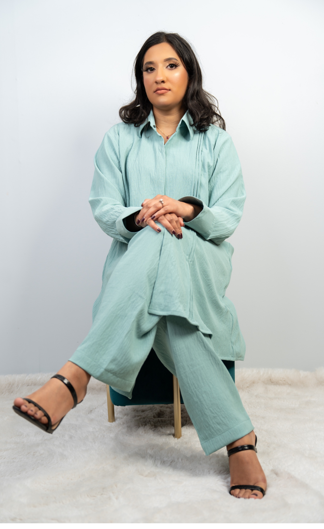 Chic Pastel Blue Co-ords Set