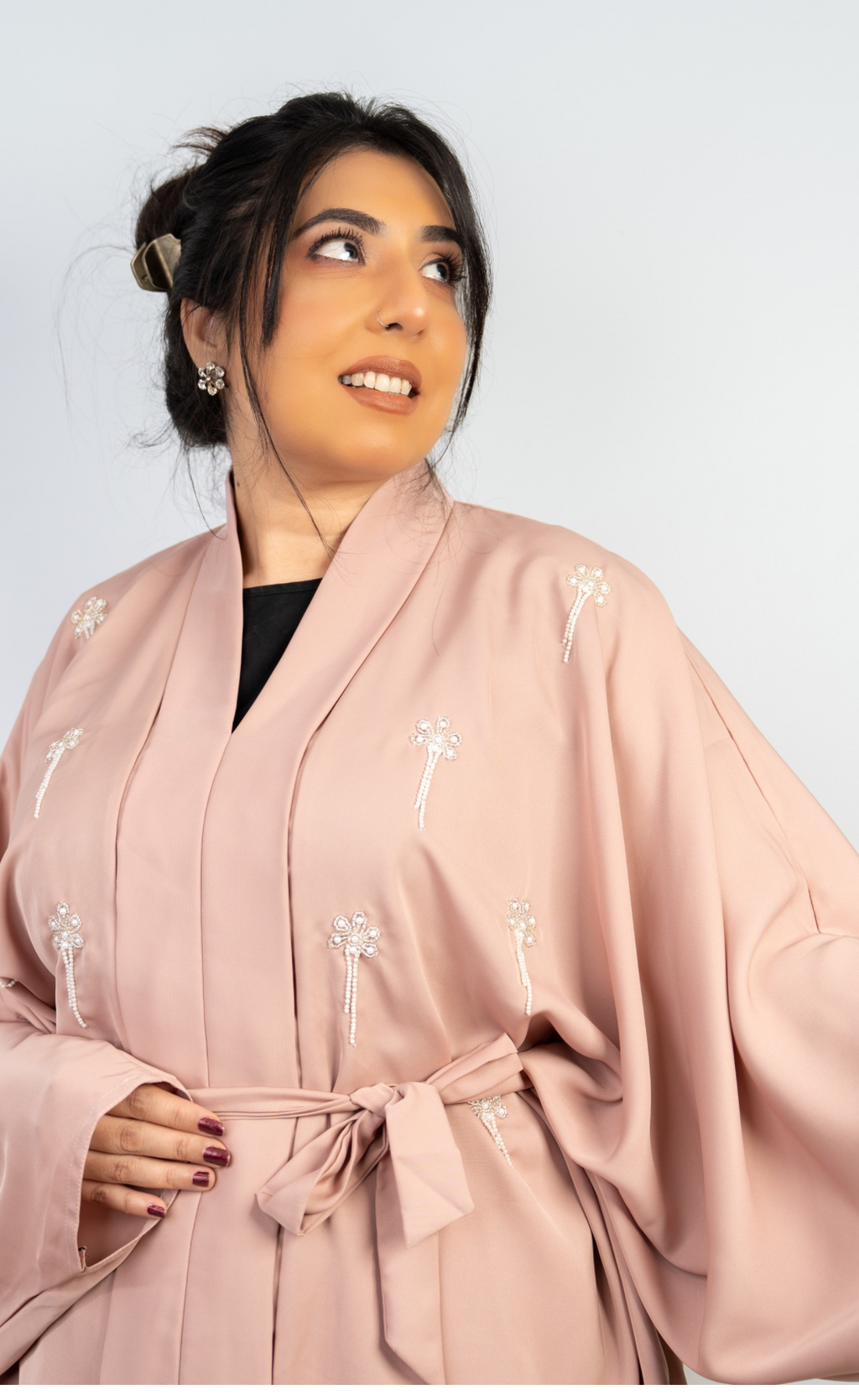 Elegant Blush Pink Two-Piece Set