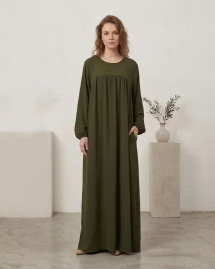 Olive Green Maxi Dress